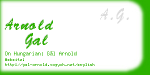 arnold gal business card